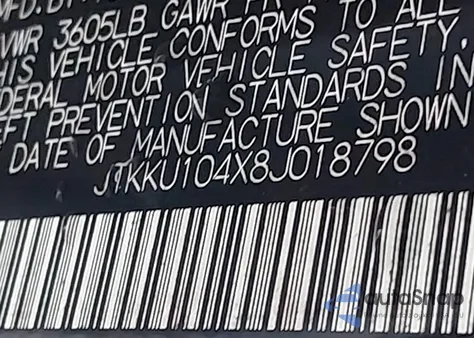 2008 Scion Xd из США, поврежденный, VIN JTKKU104X8J018798